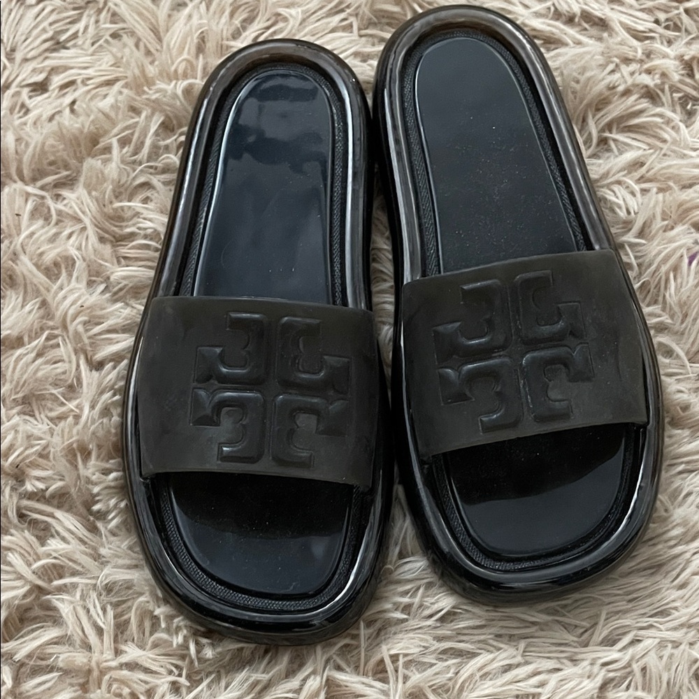 Tory Burch Black Slide Sandals